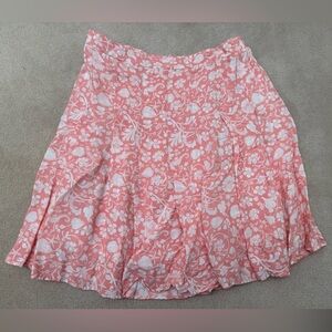 Old Navy Pink Floral A-Line Skirt